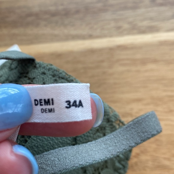 Aerie NWT Demi 34A Moss Green - Picture 5 of 7